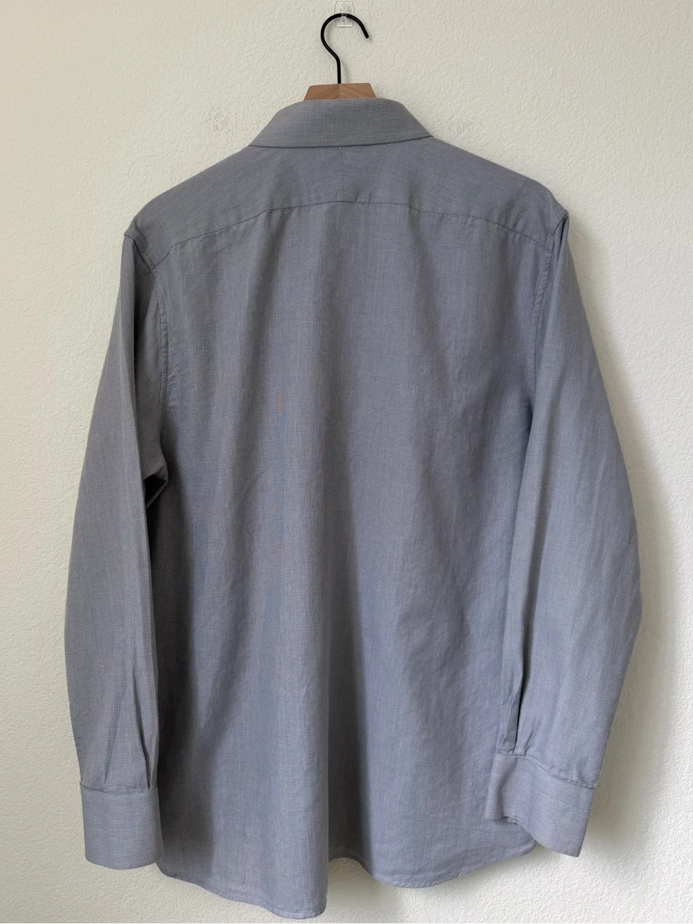 Banana Republic Men's Gray Button Up Long Tailored Slim Fit Sleeve Shirt Size L